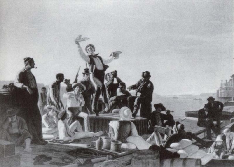 George Caleb Bingham Die Frohhichen Bootsleute oil painting picture